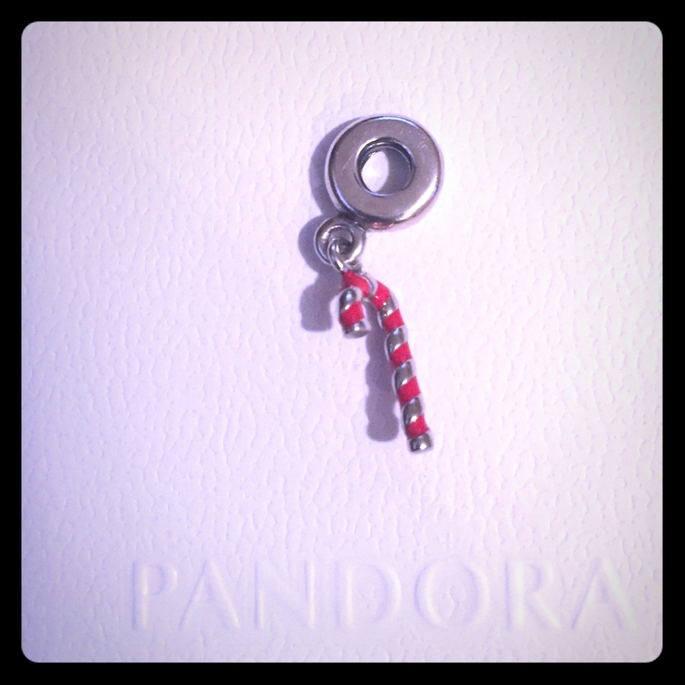 Pandora Festive Red and Silver Charm Bracelet